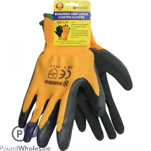 Marksman Builders Grip Latex Gloves Size 8