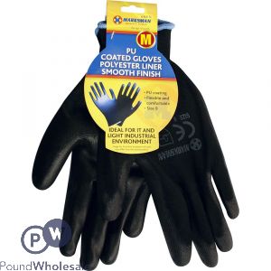 MARKSMAN PU COATED WORK GLOVES MEDIUM