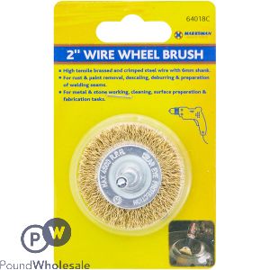 Marksman Brass Wire Wheel Brushes 2&quot;