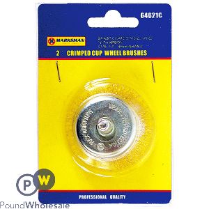 MARKSMAN CRIMPED CUP WHEEL BRUSHES 2&quot;