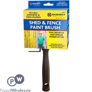 MARKSMAN SHED &amp; FENCE PAINT BRUSH 10 X 4CM