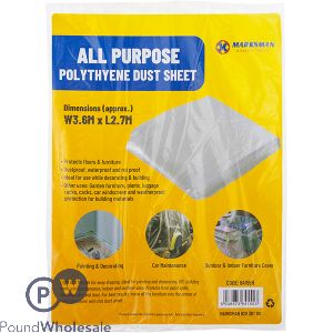 Marksman All Purpose Polythene Dust Sheet 3.6m X 2.7m