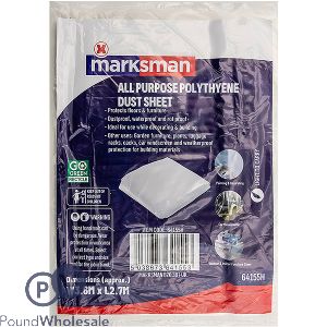 Marksman All Purpose Polythene Dust Sheet 3.6m X 2.7m