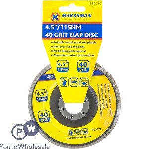 Marksman 40 Grit Flap Disc 4.5&quot;