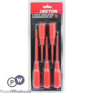 Dekton Insulated Screwdriver Set 5 Pack