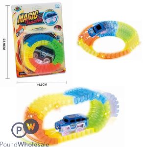 Variety Tracks Multicoloured Tracks With Light Up Car Assorted 56pc