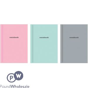Just Stationery A5 Pastel Hardback Ruled Notebook Assorted Colours