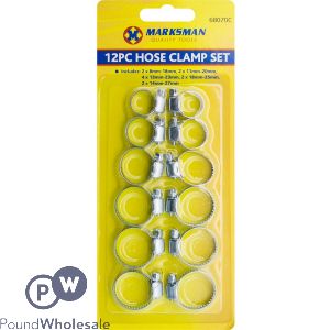 Marksman Hose Clamp Set 12pc