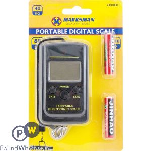 MARKSMAN 40KG PORTABLE DIGITAL SCALE