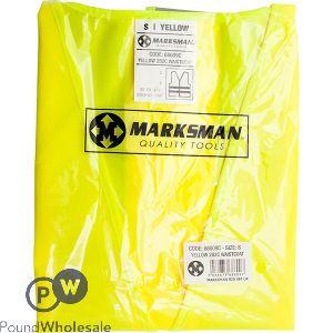 MARKSMAN YELLOW HI-VIS WAISTCOAT SMALL