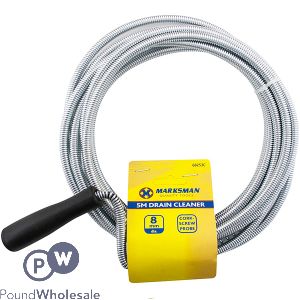 Marksman Cork-Screw Probe Drain Cleaner 8mm X 5m
