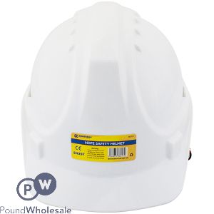 MARKSMAN HDPE WHITE SAFETY HELMET