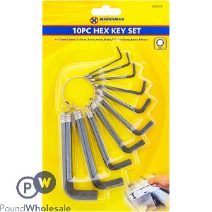 Marksman Hex Key Set 10pc