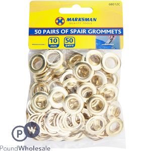 Marksman Spare Brass-plated Grommets 10mm 50 Pack