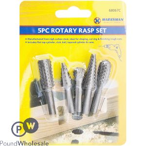 Marksman Rotary Rasp Set 5pc