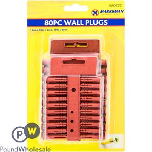 Marksman 6mm & 8mm Wall Plugs 80pc