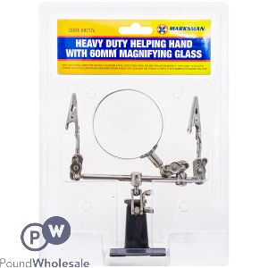 Marksman Heavy Duty Helping Hand With Magnifying Glass 60mm