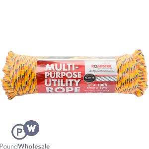 Roadster 50kg Multi-purpose Utility Rope 6mm X 30m