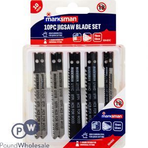 Marksman Universal HCS Jigsaw Blade Set 10pc