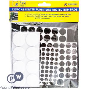 MARKSMAN ASSORTED FURNITURE PROTECTION PADS 125PC