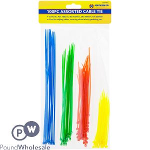 Marksman Assorted Cable Tie Set 100pc