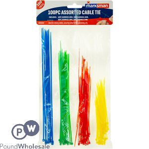 Marksman Assorted Cable Tie Set 100pc