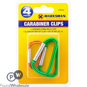 MARKSMAN CARABINER CLIPS SET 4PC