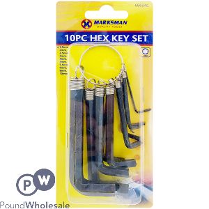 Marksman Black Oxide Hex Key Set 10pc