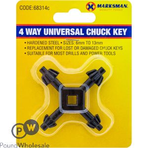 4 Way Universal Chuck Key 