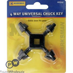 4 Way Universal Chuck Key 