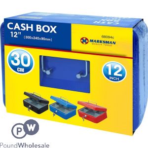 Marksman Cash Box 12&quot; Assorted Colours