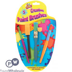 Kids Create Creative Paint Brush Set 5pc