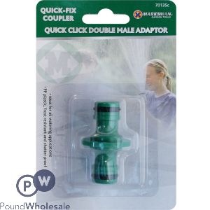 MARKSMAN QUICK CLICK DOUBLE MALE ADAPTOR