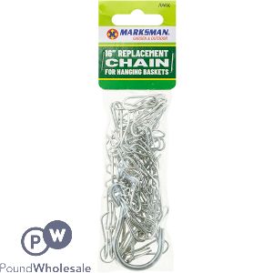 MARKSMAN HANGING BASKET REPLACEMENT CHAIN 16&quot;