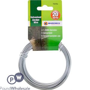 MARKSMAN 1.2MM GALVANISED GARDEN WIRE 20M