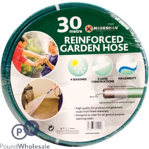 Marksman 30m Reinforced PVC Garden Hose