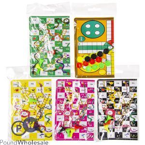 Mini Snakes & Ladders Ludo Board Games Assorted