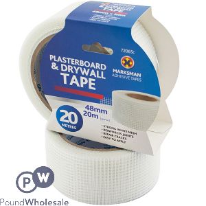 MARKSMAN PLASTERBOARD &amp; DRYWALL TAPE 48MM X 20M