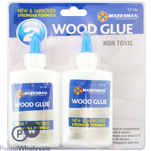 MARKSMAN NON-TOXIC WOOD GLUE 2 PACK