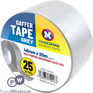 MARKSMAN GREY GAFFER DUCT TAPE 48MM X 25M