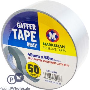 MARKSMAN GRAY GAFFER DUCT TAPE 48MM X 50M