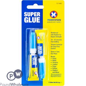 Marksman Super Glue Tube 3g 2 Pack