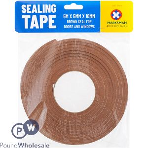 MARKSMAN DRAUGHT EXCLUDER SEALING TAPE 5M X 5MM X 10MM