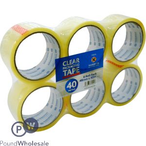 MARKSMAN CLEAR PACKAGING TAPE 48MM X 40M