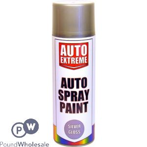 Auto Extreme Silver Gloss Auto Spray Paint 500ml