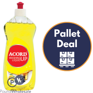 Acord Lemon Washing Up Liquid 750ml Pallet Deal