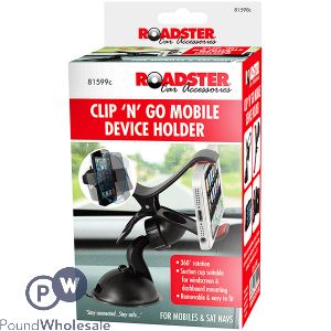 ROADSTER CLIP &#039;N&#039; GO 360° MOBILE DEVICE HOLDER