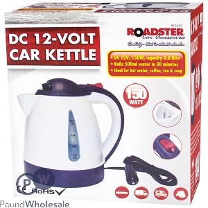 ROADSTER DC 12V CAR KETTLE 0.8L 150W