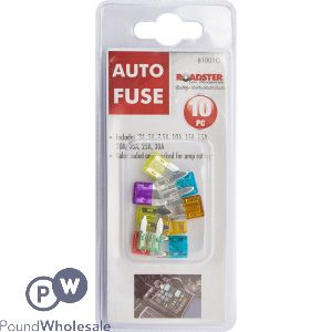 Roadster Car Auto Fuses 10pc