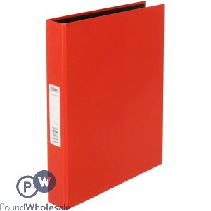 PUKKA A4 RED RING BINDER FOLDER